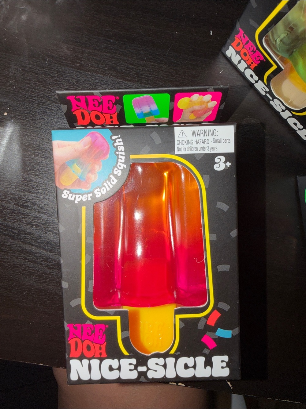 Nee Doh Nice-Sicle Popsicle Squishy Toy in Pink & Orange Authentic
